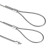 劲功（JINGGONG） 钢丝绳铝套 钢丝绳索卡扣 铝扣 8字钢丝绳夹头单孔双孔铝套 双孔2.5毫米【50个】