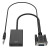 酷比客 LCAVVHAB0.2 VGA转HDMI+音频线+供电线 公-公 黑色  用于VGA转HDMI连接显示器 