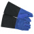 海斯迪克 HKW-85 牛皮电焊手套（颜色随机发货）防烫隔热焊接半皮手套 二层牛皮革袖焊工手套10双