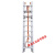 铝合金3联梯子加厚折叠单面升降工程梯云梯16米伸缩长梯 7.5米三联升降/缩回2.96米