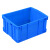 蕙心泽周转筐塑料长方形加厚周转箱塑料筐物流滚塑大号胶框转运加厚零件盒框子蓝色600-400箱
