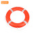钢米 标准塑料抗洪防汛船用救生圈 CCS高品质4.3KG救生圈 橙色 个 1820079