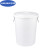 京顿 加厚塑料水桶160L白色带盖子