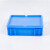 建功立业EU物流箱GY3278外径：400*297*120mm蓝色平盖