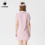 乐卡克（Le coq sportif）法国公鸡女士夏季时尚百搭透气连衣裙CO-66612 淡粉紫色 S(成人)