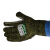 海太尔（HTR）0082迷彩钢丝缝皮防割手套 5级防割 耐磨防穿刺劳保手套 1双