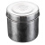 益美得 不锈钢留样盒餐厅厨房食堂取样盒收纳盒 圆罐9cm（304材质） BQA11514