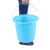 兰诗 DA2162 塑料水桶手提桶加厚水桶 口径39.5*高36cm约28升  5个装蓝色