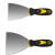 兰诗（LAUTEE）210354 双色柄油灰刀 不锈钢碳钢刮腻子刀加厚抹刀 双色柄4寸 5把/盒