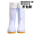 卫生靴白色中筒加绒 耐油耐酸碱防水雨靴牛筋底   棉雨靴 47