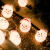 圣诞灯串 圣诞节装饰品led灯串 雪人圣诞树节日装饰品小彩灯闪灯串灯满天星挂件灯饰场景布置 雪人 4米20灯电池USB两用款