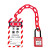 乐辰信塑料警示链条全盾工业工程安全锁具红色隔离塑料挂锁链 M-LT01
