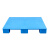 豫震虎 塑料托盘叉车托盘仓库物流平板防潮垫板塑胶卡板托板 1100x900x140mm蓝色YZH-157