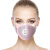 防尘口罩硅胶呼吸阀可换滤芯棉可水洗循环使用防工业粉尘面具 中码粉色口罩+1片滤芯 适用于13