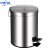 不锈钢砂光拉丝圆形垃圾桶脚踏式有盖办公室卧室防滑厨房垃圾桶 30L29*65.5cm