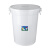 加厚大号储水桶级蓄水桶储水用发酵桶腌菜酿酒塑料大白桶 加厚蓝色65升带盖装水118斤