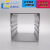 正方形铝合金外壳铝型材盒子铝盒长方形壳体氧化开孔丝印打标打样 32*32*长80白色