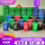 上海环卫户室外大号码分类垃圾桶箱工业四色带盖轮商定制 30升配轮盖 下单备注颜色