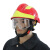 阿力牛 ATH-031 抢险救援帽配套绑带式眼罩 安全防护眼罩  透明边框眼罩 