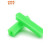 尖尾直通型绿色胶塞窗帘墙塞自攻螺丝实心入墙胶粒塑料膨胀管8mm 绿色 7*28（500个/包）