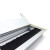 海斯迪克 铝合金带毛刷穿线盒 办公桌桌面走线长方形穿线盒 8*16cm HKHE-019