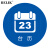 BELIK 台历物品定位贴 5个 直径5CM 5S6S现场管理标志标签办公规范桌面标识不干胶标签 WX-4 