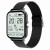 希普拓GT20/Q13智能手表1.69英寸蓝牙通话血压心率睡眠监测运动手表环时尚女性腕表 黑框黑米兰