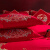 DOHIA 多喜爱结婚六件套新婚四件套红色婚庆床上用品四件套大红刺绣 锦绣良缘四件套-婚庆套件-D1 适用1.5米床