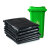 冰禹 BYlf-607 加厚型垃圾袋 黑色回收袋塑料袋 全新料 方形80*100cm 50个装