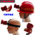 定制矿灯防爆防水矿用充电强光超亮专用头戴式安全矿帽带钩头盔用定制 红色 白光