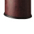南 GPX-43B 南方椭圆单层垃圾桶 镜金圈 酒红色皮 商用客房无盖垃圾桶带活动钢圈 房间桶 果皮桶