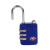 RESET小密码锁挂锁 TSA出国安检行李箱包锁工具箱储物柜门锁 蓝色R-141