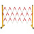 玻璃钢管式伸缩围栏 玻璃钢管式绝缘伸缩围栏电力安全施工护栏可移动围栏幼儿园隔离栏 黄黑高1.2*长3.5米国标