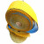 定制地胶贴耐磨橡胶 5S反光车位线定位划线 自粘标识黑黄警示防滑 黄防滑反光方格5cm*3m