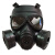 防雾霾 防护防毒面具 防毒全面罩 户外真人csm04防毒面具真人cs 绿色