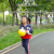 绿野客小篮球儿童皮球拍拍球宝宝幼儿园球类玩具充气幼儿足球弹力球 6寸-橙色