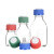 流动相溶剂瓶盖1孔2孔3孔GL45通用蓝盖试剂瓶盖子高效液相HPLC溶剂瓶盖 流动相瓶盖5孔 绿色盖