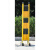 汇一汇 伸缩围栏 电力施工玻璃钢绝缘可移动管式安全隔离护栏 黄黑色 1.2*3米