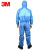 3M4532+蓝色防护服 带帽连体防护服 有限次使用  防尘服 M