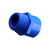 联塑（LESSO）外丝异径直接头(PVC-U给水配件)蓝色 dn25XR1/2＂