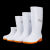 冬季大码白色雨鞋厂工作雨靴加绒保暖防滑卫生靴厨师水鞋 508中筒白色 标准码 36