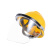 首盾 ABS透气安全帽黄色/个 透明款