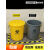 垃圾桶圆形污物桶黄色加厚废弃物塑料桶有盖无盖大号商用 120L圆形生活垃圾桶（有盖） 加厚款