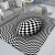 SMVP爬行3d眩晕地毯客厅沙发毯3D视觉漩涡卧室满铺创意立体地垫可 立体错觉陷阱3 定制款请联系在线客服(不退不换