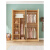 宜家 （e-hom）室经济型实木出租房用简易小型木质柜子衣橱木衣柜 2门暖白色高180宽80深40 需要组装