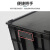 卉圳 防静电周转箱塑料收纳箱黑色加厚电子元件盒物料盒带盖零件盒HN778