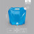 户外塑料便携折叠水袋露营烧烤大容量储水袋带提手2.5公斤5升10L 10L蓝色蝶阀款