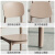 宜家 （e-hom）【官方直销】可叠放靠背椅塑料家用加厚餐椅餐桌休 【加强材质】质-奶咖色