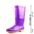 回力（Warrior）雨鞋 女士雨靴 中筒紫色水鞋靴户外防水 不易滑舒适套鞋 813 紫色中筒 38码 