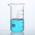 欧杜（oudu） 高硼硅刻度玻璃高型烧杯实验器材 蜀牛高型玻璃烧杯300ml(4个)